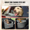 VEVOR Dog Booster Car Seat Pet Car Seat for Small Medium Dog up to 55 lbs. Gray