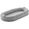 VEVOR Human Dog Bed 68x35x10in Large Human Size Dog Bed Washable Faux Rabbit Fur Grey - 1 of 7