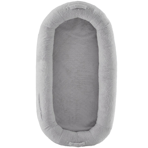 VEVOR Human Dog Bed 68x35x10in Large Human Size Dog Bed Washable Faux Rabbit Fur Grey - 7 of 7