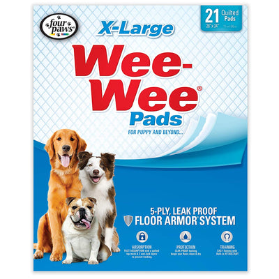 Four Paws 100513822 Wee-Wee Pads 21 pack
