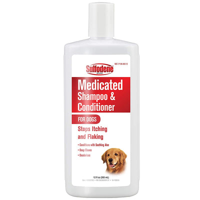Sulfodene 100523760 Medicated Shampoo for Dogs 12 ounces
