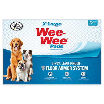 Four Paws 100524768 Wee-Wee Pads 75 pack