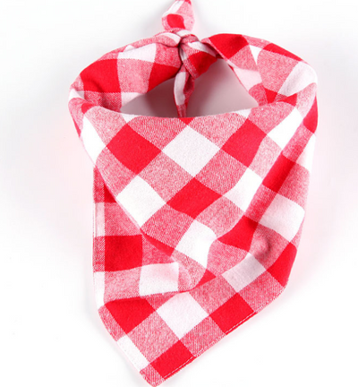 Washable Dog Bandanas Red