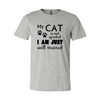 DT0175 My Cat Is Not Spoiled Shirt grey
