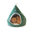 Christmas-Cat-Bed-House-New-Year-Soft-Warm-Nest-Bed-Dog-Cat-Christmas-Tree-Shape-Pet4 of 9