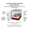 WAG Cozy Crate Cave - Small - Starpatch/Red Diamond Dimensions