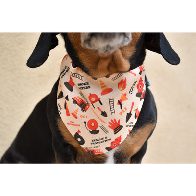 Fire Dog Bandana close view