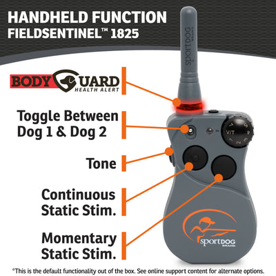SportDOG FS-1825 Fieldsentinel 1 Mile Dog Remote Trainer functions