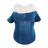 Luxury Winter Dog Jacket Puppy Dog Clothes Pet dark denim
