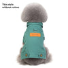 Luxury Winter Dog Jacket Puppy Dog Clothes Pet green
