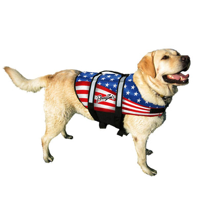 Pawz Pet Products PP-ZF1200 Nylon Dog Life Jacket USA print