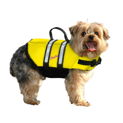 Pawz Pet Products PP-ZY1600 Nylon Dog Life Jacket - Xlarge Yellow