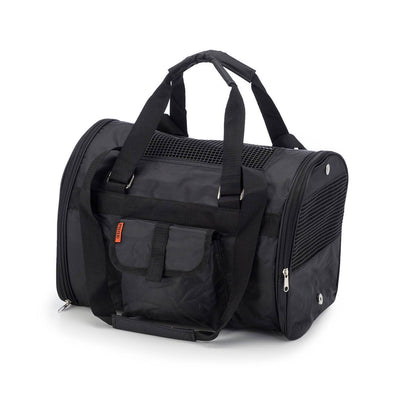Prefer_Pets_566_Jet_Carrier_Black_Pet_Carrier_-_Side_View_Closed2 of 17
