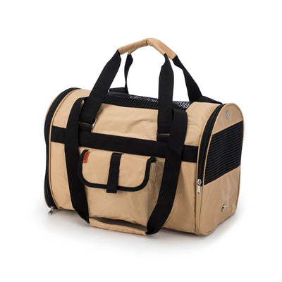 Prefer_Pets_566_Jet_Carrier_Khaki_Pet_Carrier_-_Side_View_Closed5 of 17