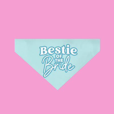 Bestie of the Bride Dog Bandana Green