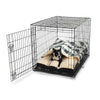 WAG Cozy Crate Cave - Large - Barkley/Black Diamond with dog