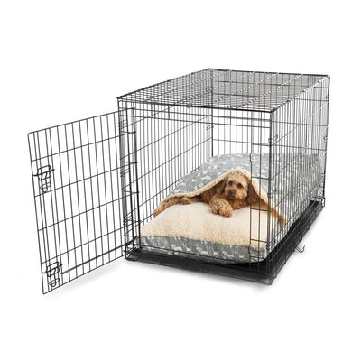 WAG Cozy Crate Cave - Large - Pedigree Storm with dog