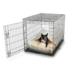 WAG Cozy Crate Cave - Medium - Ramey Gray with dog