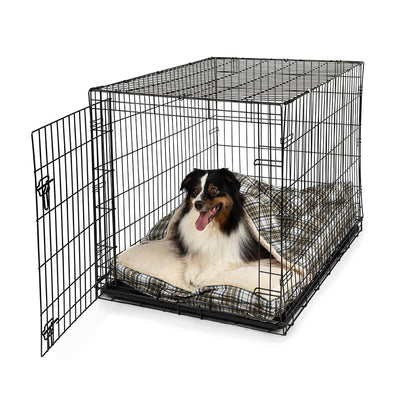 cozy-crate-green-plaid-dog-164 of 14