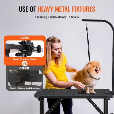 VEVOR Pet Grooming Table Arm with Clamp, 32''x18'' Dog Grooming Station, Bearing 220lbs. - 3 of 7
