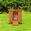 Modern Wooden Rabbit Cat Dog Hutch, Indoor/Outdoor Retreat House main view