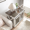 furniture dog crate open top