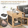 Furniture Style Dog Kennel with Drawer and Removable Dog Bed - 8 of 10