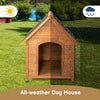 Outdoor Dog House, Waterproof Puppy Shelter Indoor Doghouse with Elevated Floor all weather