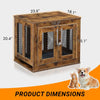 Furniture Dog Crate with Tray for Small Dogs dimensions