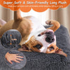 Dog Bed Soft Plush Cushion Cozy Warm Pet Crate Mat Dog Carpet Mattress with Long Plush for S M Dogs - S, L, XL