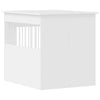 furniture dog crate white side design