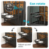 Furniture dog crate usage