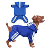 Casual Pet Dog Striped Hoodie Sweatpants Suits - XS to XXL