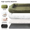 Extra Large Dog Bed, Human Dog Bed for Adult Instead of Foldable Air Mattress, 72"x48"x10" Washable Floor Beds Large Sized Dog Gifts with Handle, Blanket and 4 Storage Pockets, Army Green - 3 of 5