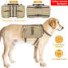 Pet Dog Backpack Hound Hiking Camping Saddle Bag Cotton Canvas For Medium Large Dog - 3 of 11