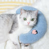 Cat Pillow, Small Pillow for Cat, Cat Blankets for Indoor, Pet Toy, Small Banana Donut Bed for Pets, Little Pillow for Cats No Heating Pad, Real Littles Fluffy Kittens Accessories for Pet Calming - 10 of 39