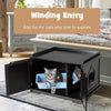 Cat Litter Box Enclosure with Double Doors for Large Cat and Kitty - 15 of 20