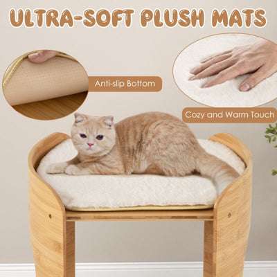 Cat Furniture 2-Tier Cute Small Cat Tree for Indoor6 of 14