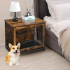 Dog Crate Furniture with Cushion, bedside view