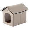 Pet Life "Hush Puppy" Electronic Heating and Cooling Smart Collapsible Pet House Tan Main View