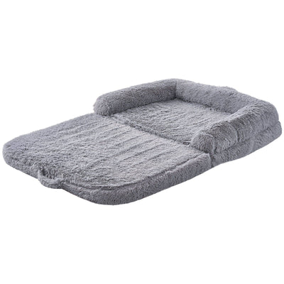 VEVOR Human Dog Bed 72 x48x10in Large Human Size Dog Bed Washable PV Velvet Grey - 1 of 7