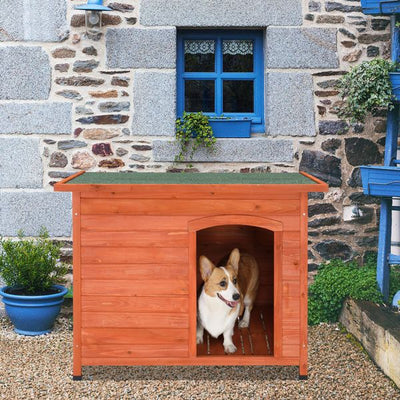 Waterproof Wood Dog House elevated bottom