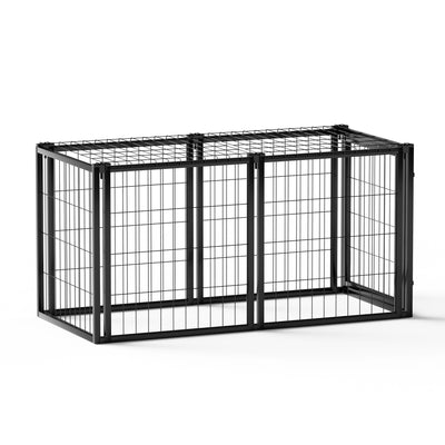 Dog Crate 47.2" Dog Kennel for Small Medium Dogs, Puppy Dog Playpen with Top, Pet Cage, Indoor, Black.47.2"L x 22"W x 24"H. - 1 of 15