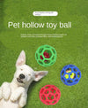 Dog toy hollow ball bite-resistant elastic rubber ball bell pet toy; Jingle Bell Toy Ball - 1 of 5