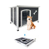 Large Wooden Dog House, Outdoor Waterproof Dog Cage main view