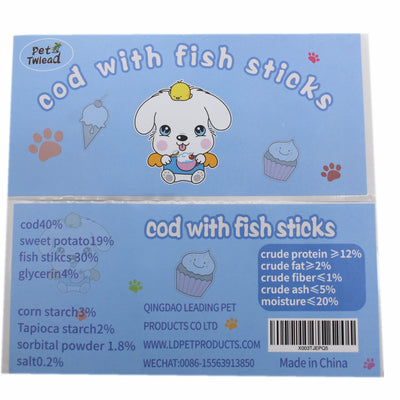 Dog Treats Cod With Fish Sticks Pet Natural Chew Treats Best Twists for Training Small Medium Large Dogs, 8 oz6 of 6