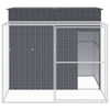 Dog House with Run Anthracite 84.3"x99.6"x71.3 Back Side