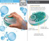  Shampoo Dispensing Massage and Bathing Brush swasher for dog