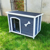 40.55" Wooden Folding Dog House, outside