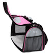 Airline Approved Folding Zippered Sporty Mesh Pet Carrier - Pink and White - 9 of 9